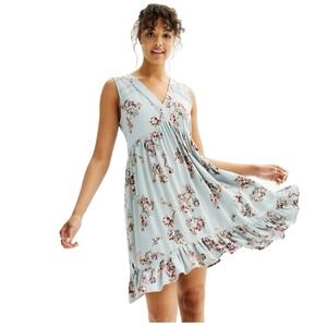 NEW Juniors Rewind Sleeveless Skater Womens Floral Dress Size S